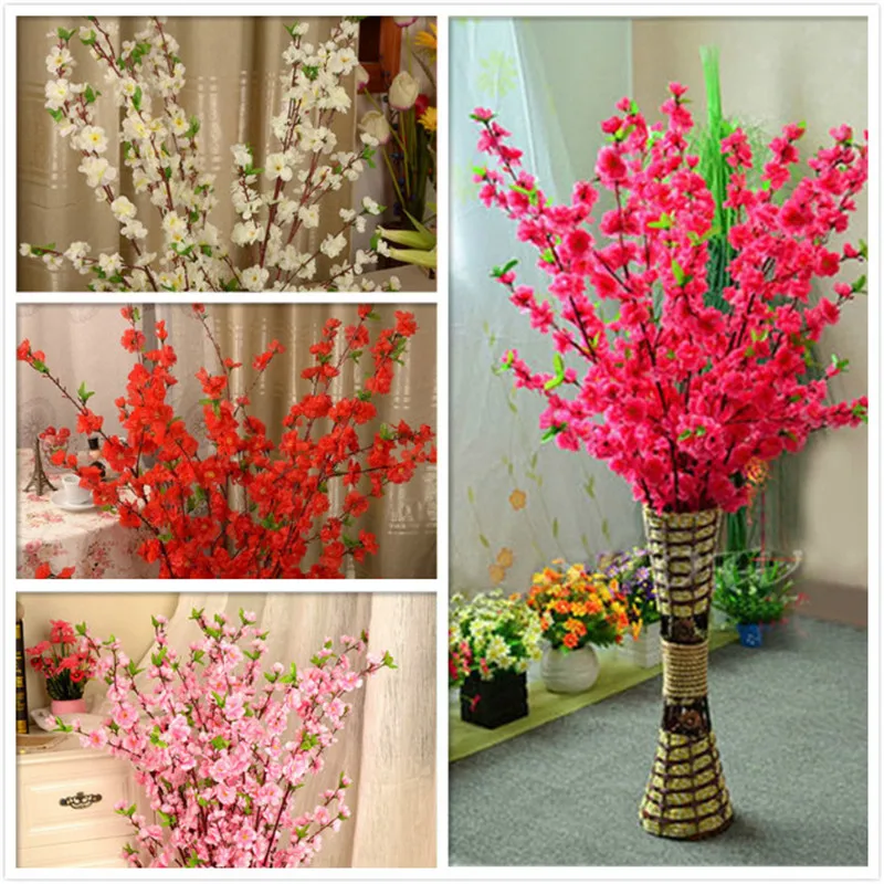 1 шт. 65 см искусственные вишневые цветы весенний цветок сливы цветение персика