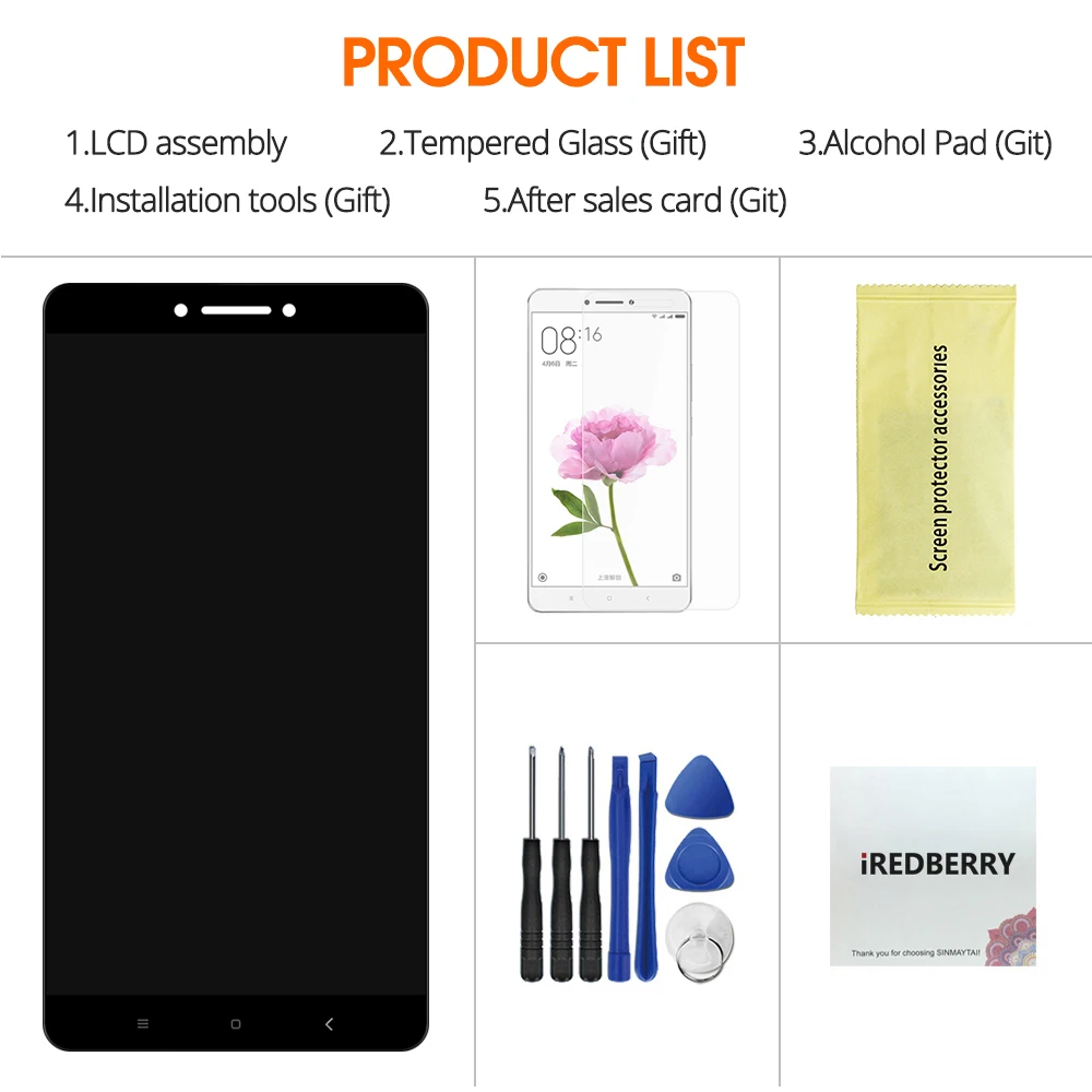 Сменный ЖК экран 6 44 дюйма без битых пикселей для XIAOMI Mi Max дисплей сенсорный