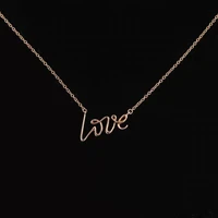 womens classic fashion letter necklace s925 sterling silver original high quality exquisite jewelry gift