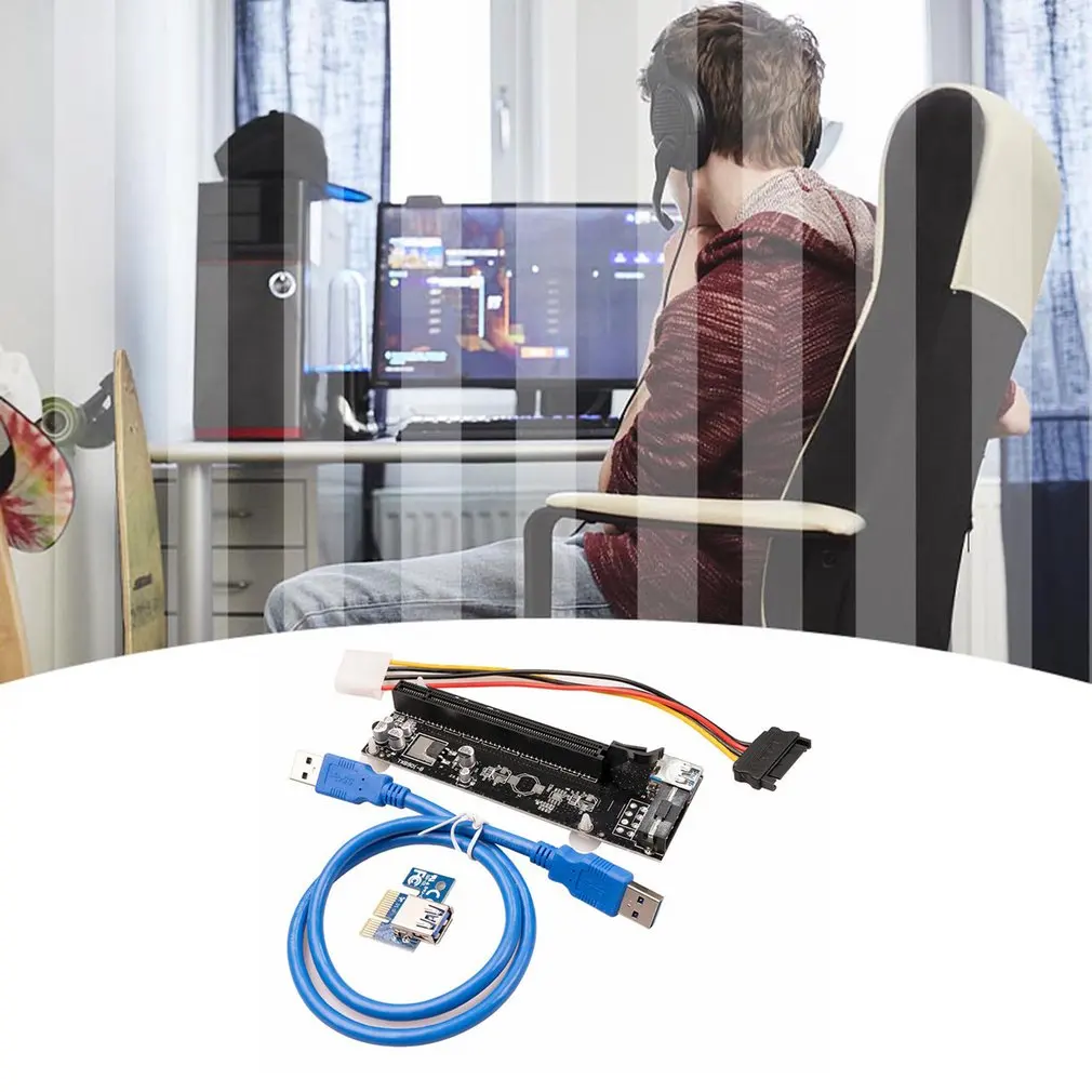 

4pin Mining Extension Cable PCIE 1X To 16X Graphics Card Extension Cable For Graphics Card Interface Extension