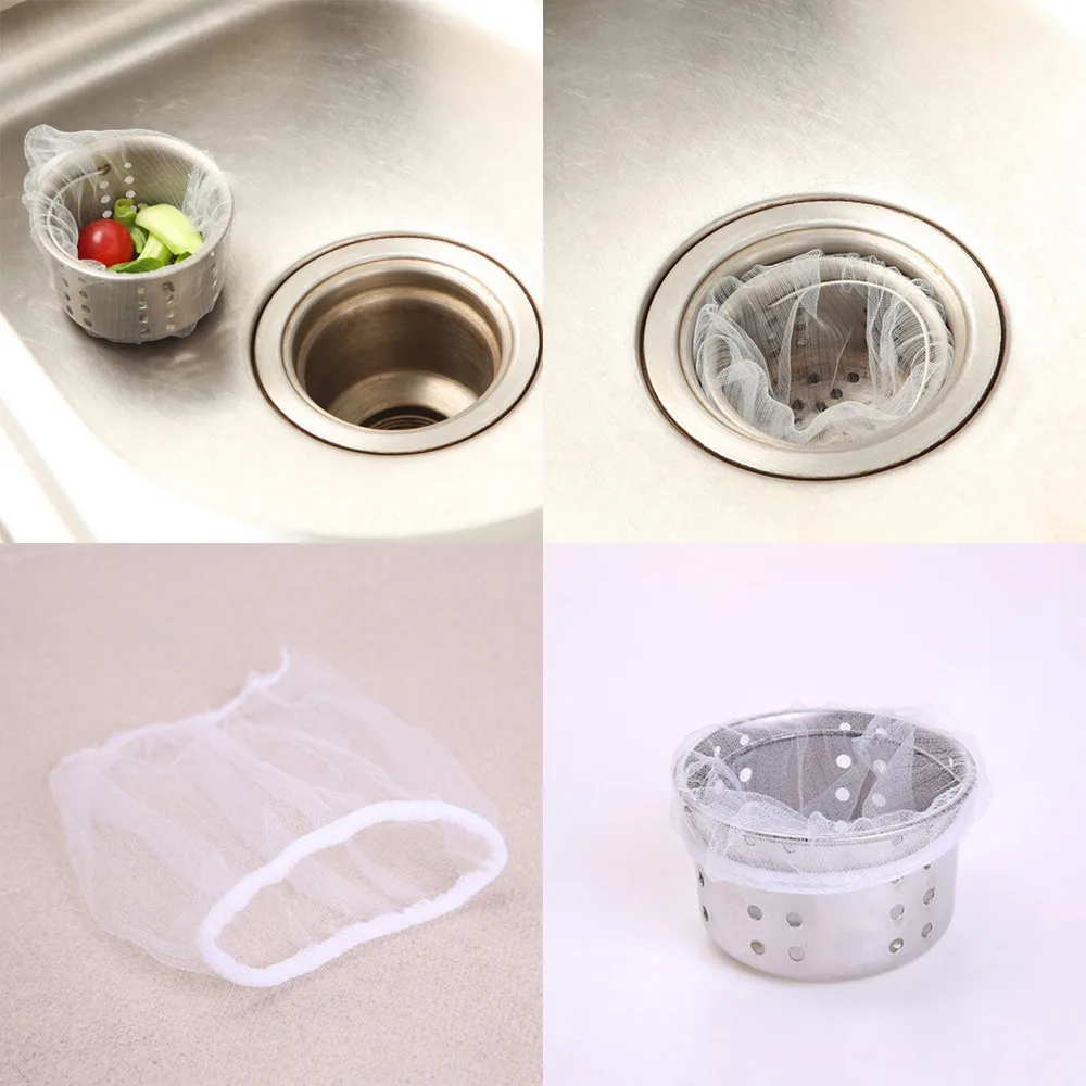 10PC Kitchen Accessories Practical Food Nut Milk Tea Fruit Juice Coffee Wine Nylon Mesh Net Strain Herb Liquid Filter Bag Sink