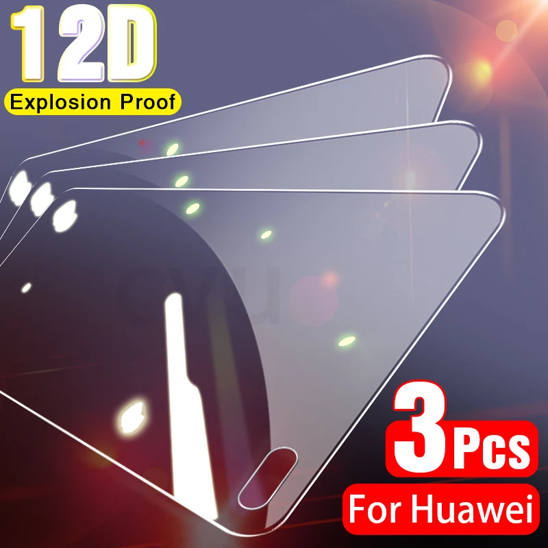 3 шт закаленное стекло для Huawei P30 P40 P20 Lite Pro P10 Plus P Smart 2019 Защитная пленка экрана Mate 30