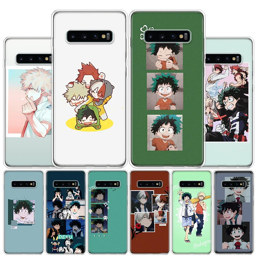 My Hero Boku no Hero Academia deku bakugou Cute Phone Case For Samsung Galaxy A50 A70 A30 A40 A20E A10S Note 20 Ultra 10 Lite
