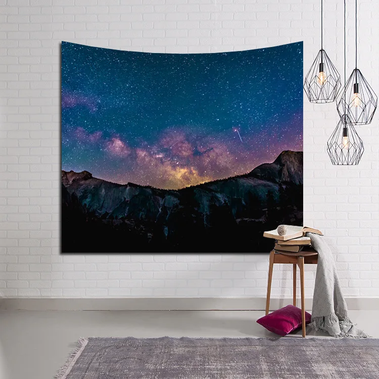 

Nordic Simple Hanging Cloth Art Wall Digital Printing Tapestry Sofa Bedroom Bedside Background Wall Pendant Landscape Series