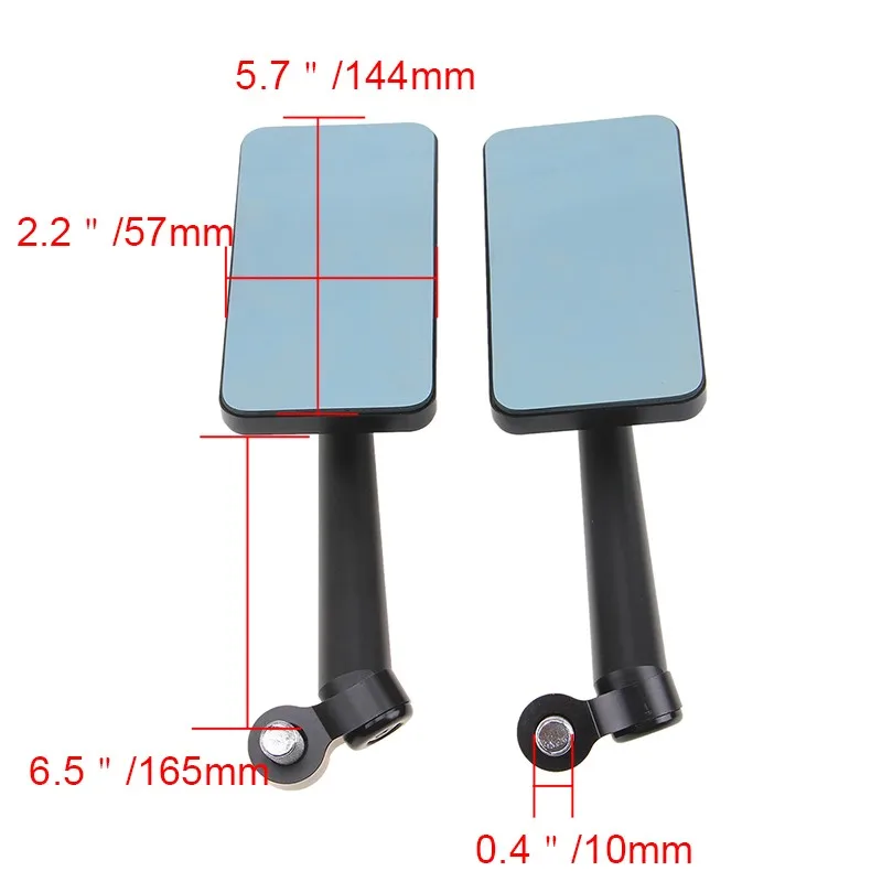 Зеркало заднего вида POSSBAY из голубого стекла мотоциклетное зеркало для кафе