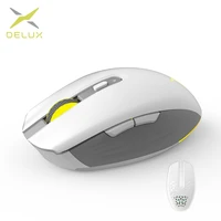 Delux M820DC PAW3335 Wired Wireless Bluetooth Gaming Mouse Million Clicks 16000 DPI RGB Rechargeable Mice For Computers