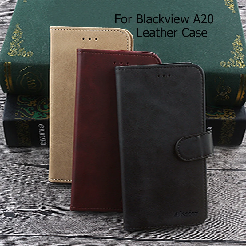 Чехол из искусственной кожи алессер для Blackview A20 откидной кошелек с карманом карт