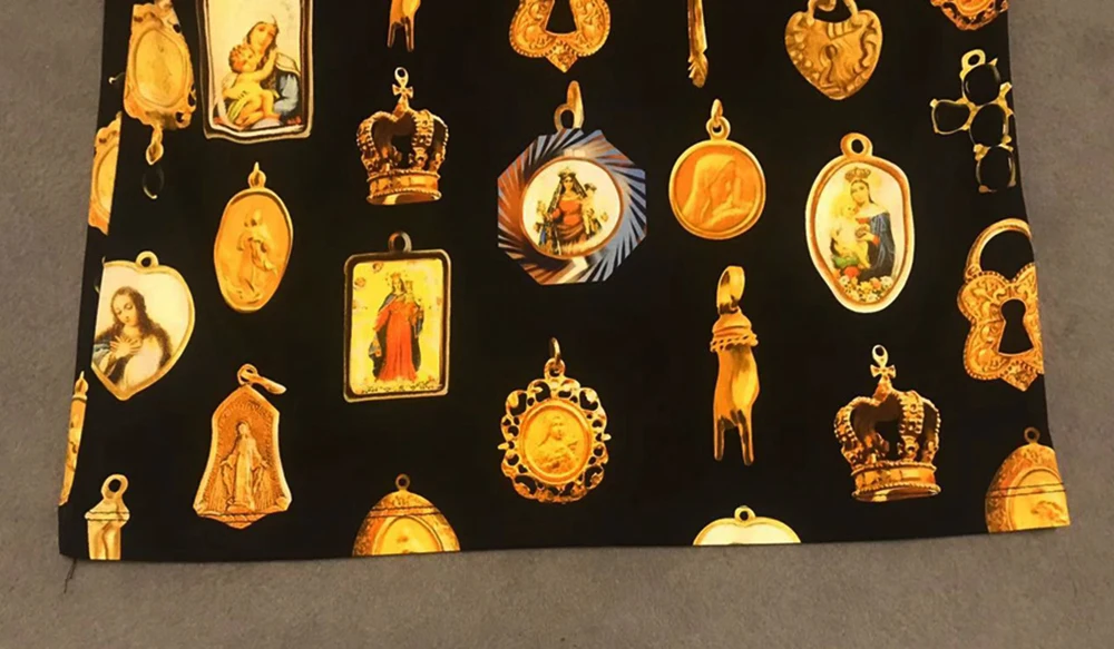 Футболка DUYOU мужская с принтом Девы Марии повседневная тенниска из 100% хлопка