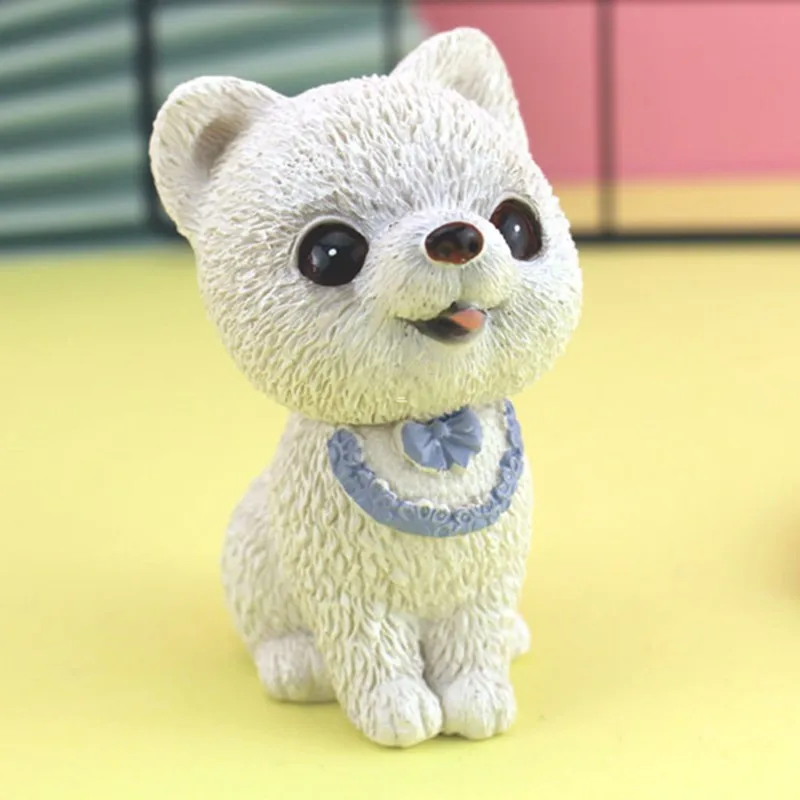 

2" Simulation Animal Cute Puppy Statue The Pet Dog Creative Feature Cartoon Bake Decoration GK Action Figure Toy OPP 7CM X1849