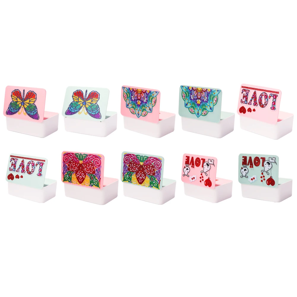 

5D DIY Diamond Painting Tissue Box Rhinestone Drawing Picture Paper Case Mosaic Kit Handmade Art Craft for Home Office Dropship