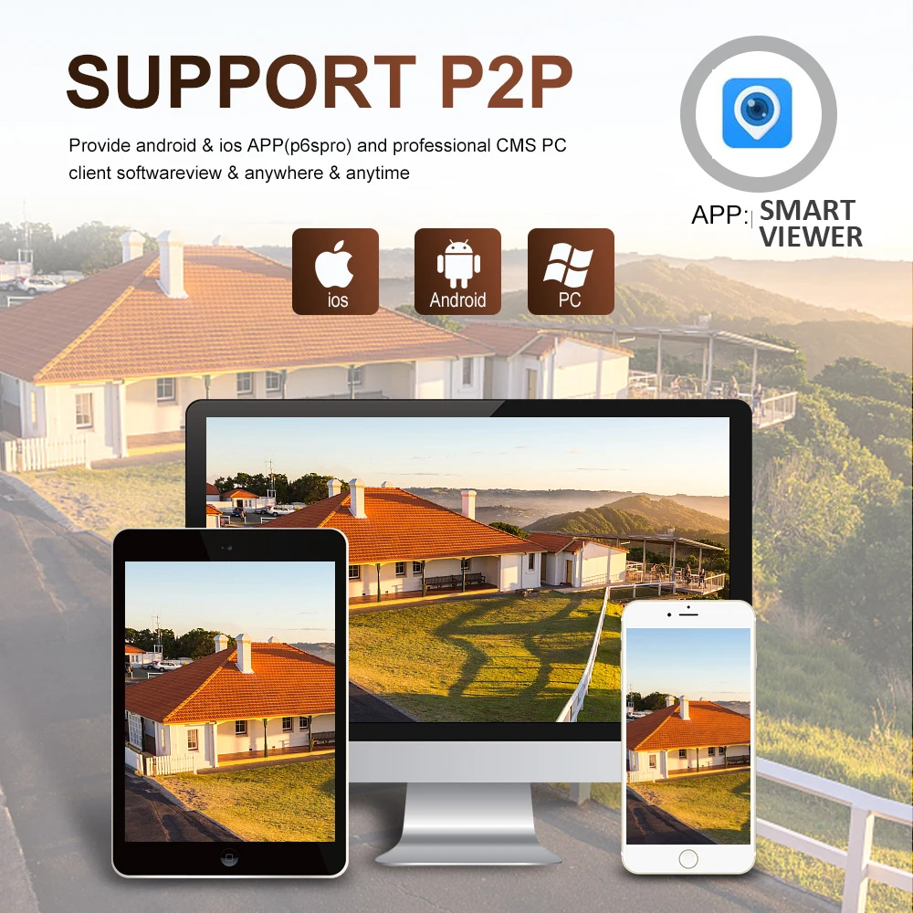 IP-камера 2 мп 1080P с 30-кратным цифровым зумом wi-fi PTZ | Безопасность и защита