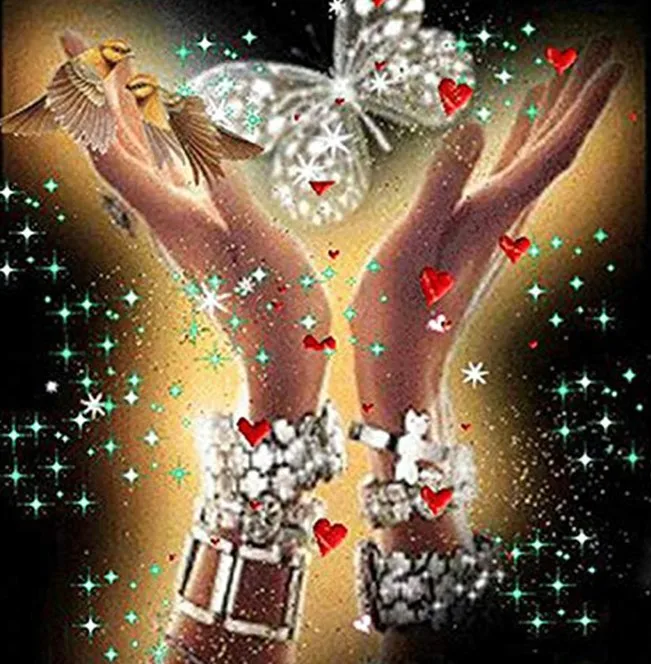 Алмазная живопись ручная Бабочка DIY полный набор вышивка картина крестиком