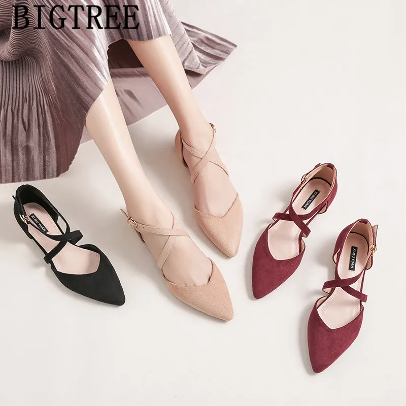 Обувь в стиле Мэри Джейн с острым носком Туфли без каблуков ботинки