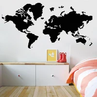 World Map Wall Sticker Earth Travel Vinyl Decal Geography Stickers Bedroom Living Room Decoration Creative Home Decor