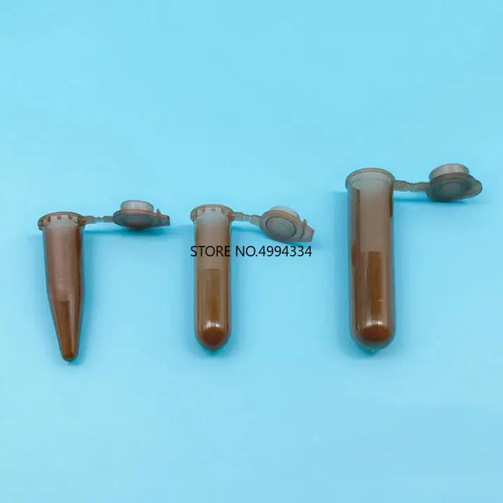 

500pcs/lot 1.5ml Light-proof/lucifugal/photophobic brown centrifuge tube, sample tube use in PCR analysis Free shipping
