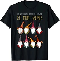 voices tell me more gnomes funny gardening gift t shirt