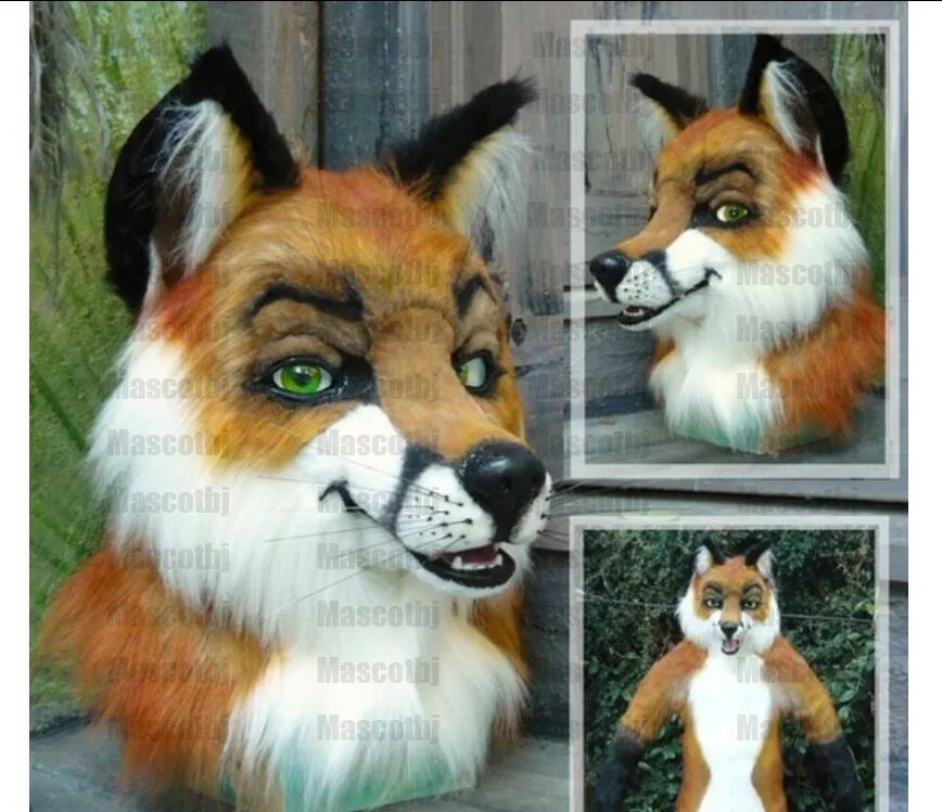 Оригинальный меховой костюм K2 коричневый пушистый Хаски собака волк маскарадный