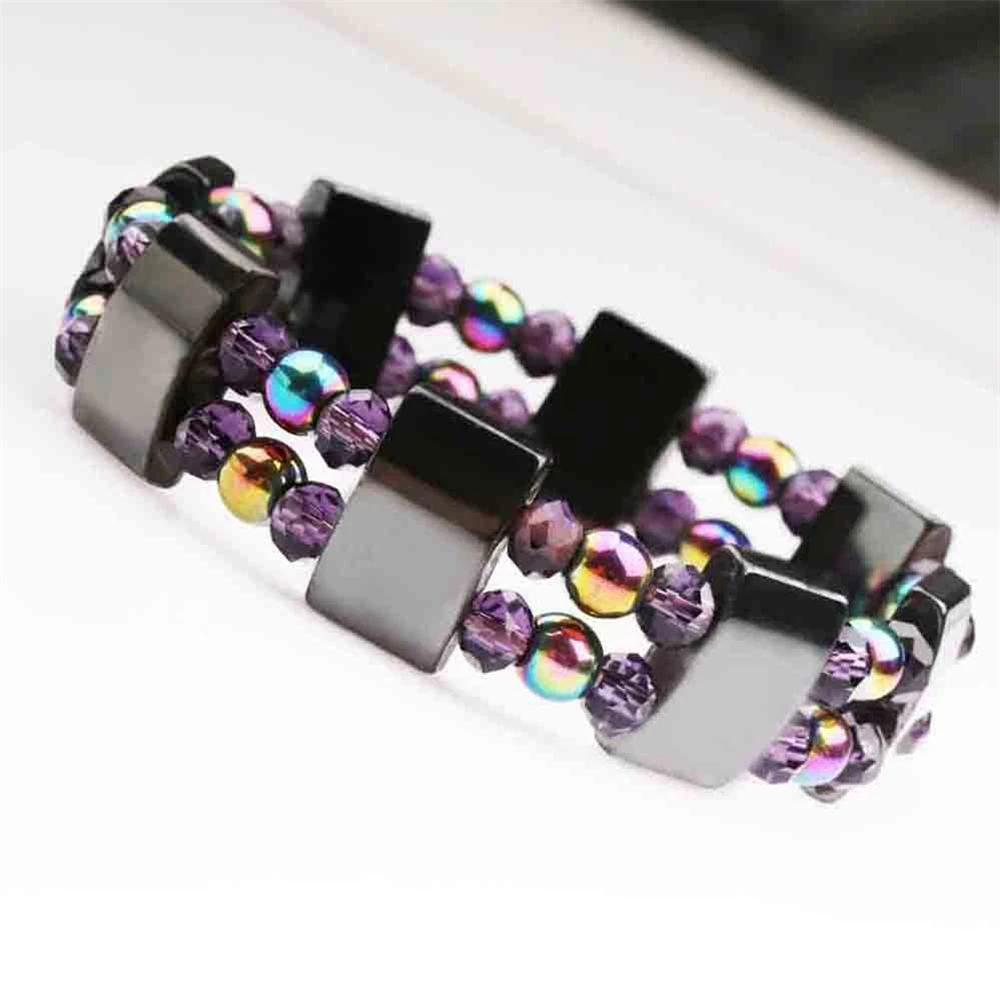 

Double Layer Black Magnet Colorful Bracelet Explosive Popular Magnetic Bracelet 2021 new trend
