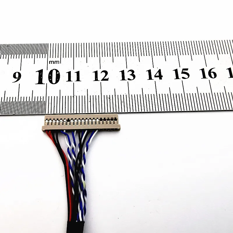 Универсальный ЖК экран DF14 20 Pin 1ch 8 битный LVDS кабель 25 см для 4 15 дюймов