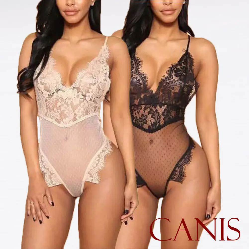 Женское сексуальное нижнее белье Babydoll кружевное платье стринги ночное