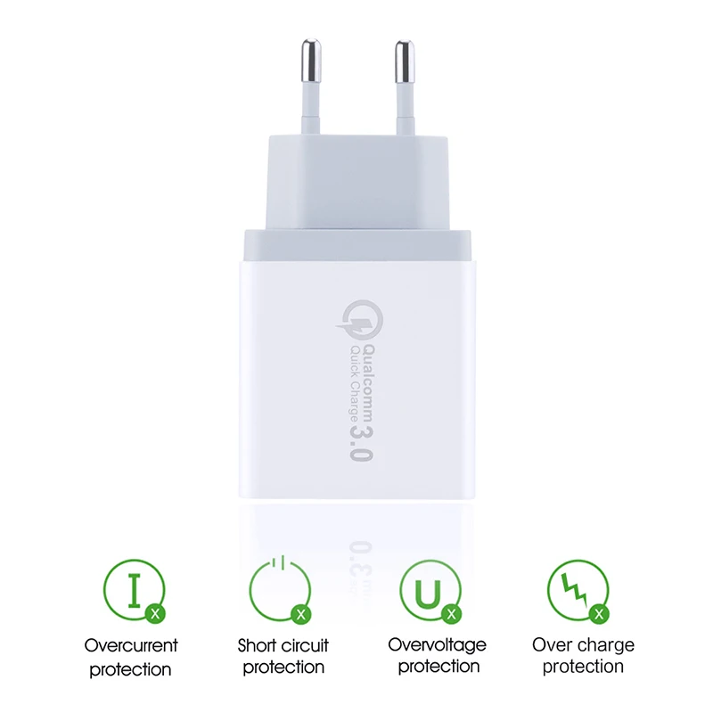 Sindvor 3 порта Быстрый QC3.0 USB зарядное устройство адаптер для iPhone Samsung мобильный