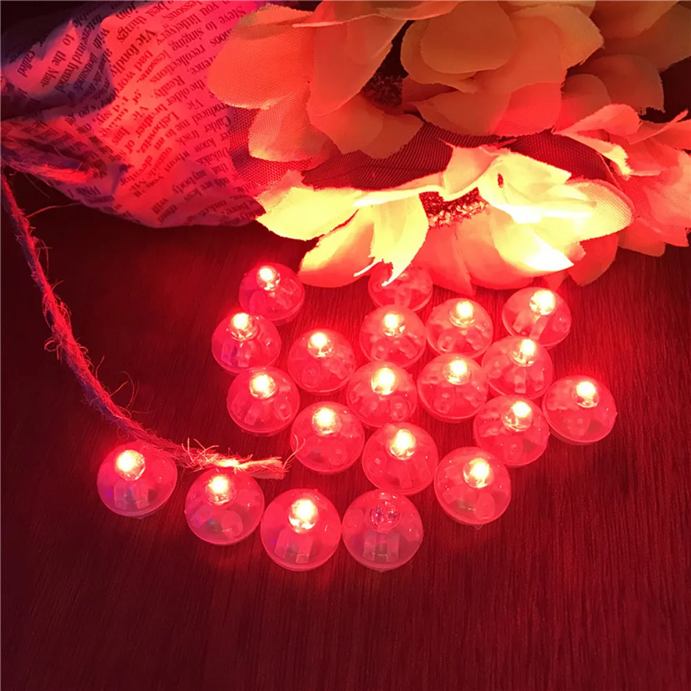 10Pcs Round Ball Tumbler LED Balloon Lights Mini Flash Luminous Lamps for Lantern Bar Christmas Wedding Party Decoration | Дом и сад