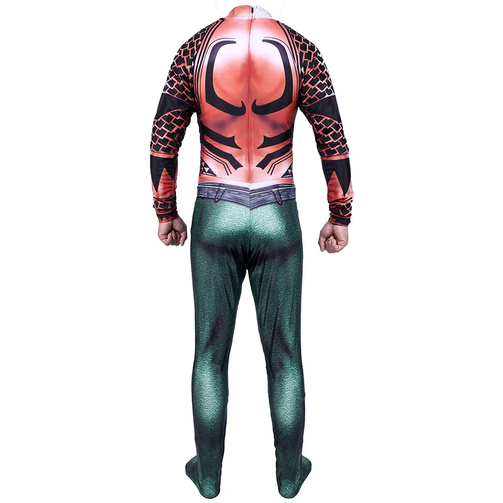 Новый фильм Аквамен Косплей костюмы Артура Карри Орин супергерой спандекс