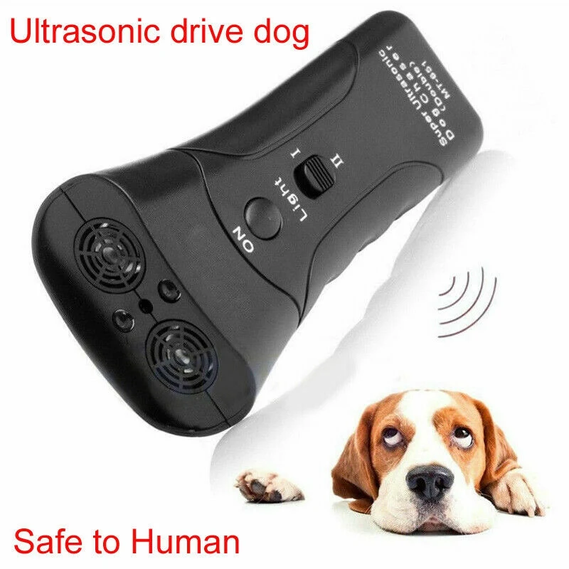 

Ultrasonic Anti Pet Dog Barking Trainer LED Light Gentle Chaser Stop Barking Pet Repellent for Puppy Dogs Pet Training Tools