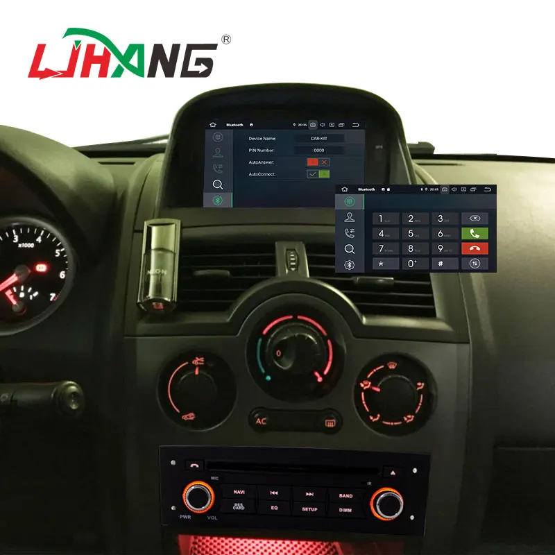 Автомобильный DVD мультимедийный плеер LJHANG Android 10 для Renault Megane 2 Fluence 2002 2008 WIFI GPS Navi 1