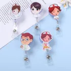 Медицинский выдвижной значок 22 стиля брошь для удостоверения личности медсестры доктора и документов держатели для удостоверения личности и документов зажим для защиты от потери аксессуары