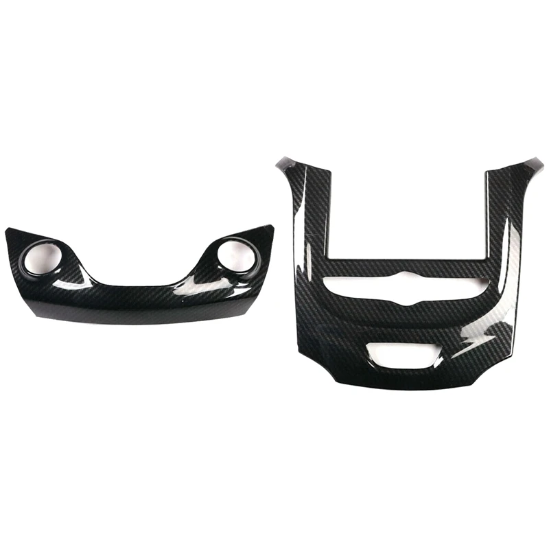 

1 Pcs Central Console Navigation Panel Trim Black & 1 Pcs AC Switch Control Panel Trim Black