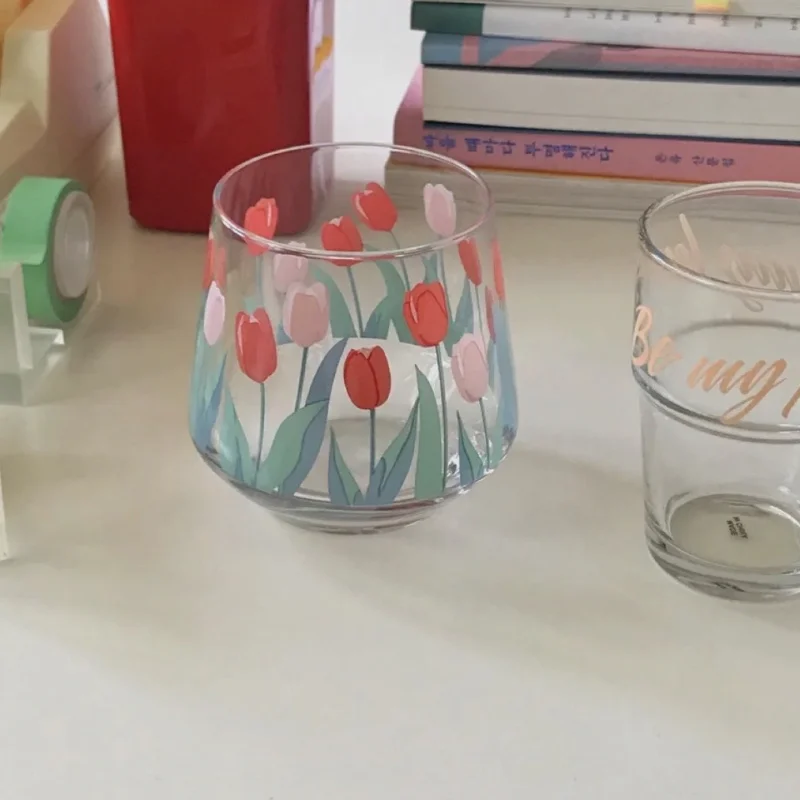 

Creative Can Shape Tea Juice Milk Glass Cup Coffee Mug Wine Glass Drink Cup High Borosilicate Glass Drinkware Durable