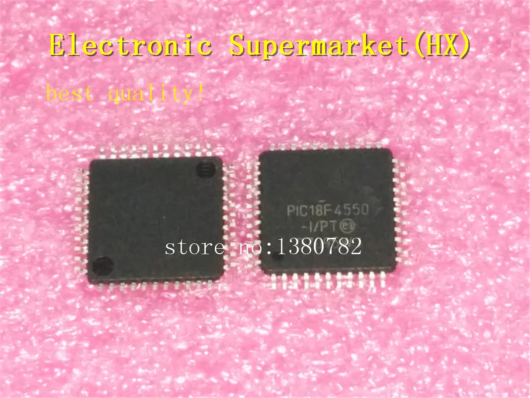 Бесплатная доставка 10 шт./лот PIC18F4550 I/PT TQFP 44 новый оригинальный IC в наличии!|ic