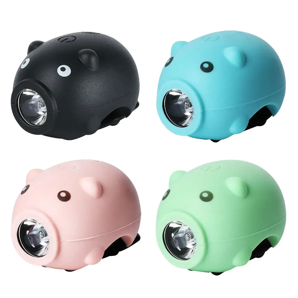 

Children Bike Head Light Piggy-shaped Headlamp Flashlight Children Safe Bicycle Headlight For Scooters And Cycling