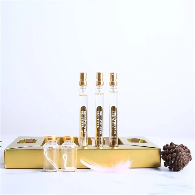 Горячая продажа золотой Протеин Пептид эссенция коллагена шелковой нитью для