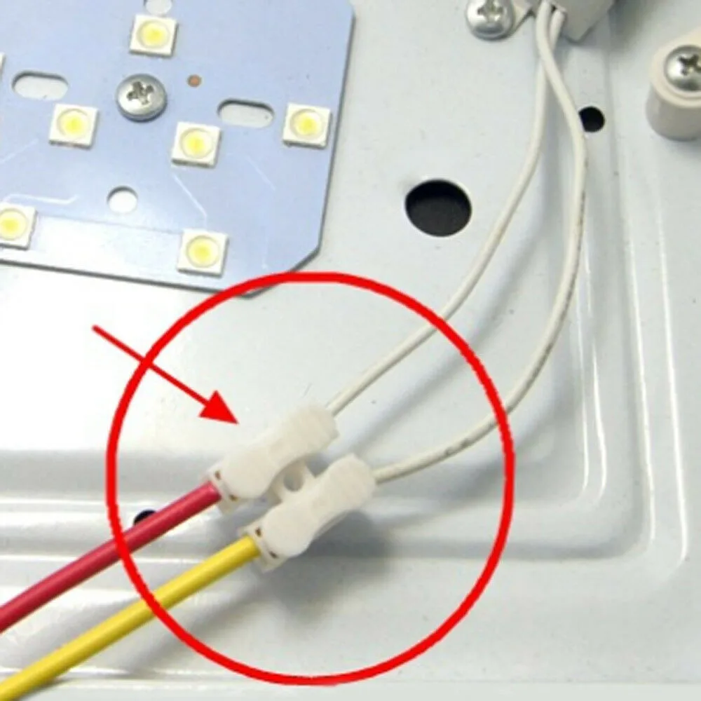 

Self Locking Connector Terminal Wire Universal White 2Pin 30pcs Cable Car