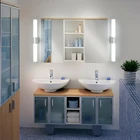 Настенные лампы для ванной комнаты, светодиодный зеркальный светильник, водонепроницаемый, 12 Вт, 16 Вт, 22 Вт светодиодный ная трубка, современная настенная лампа, освещение для ванной комнаты
