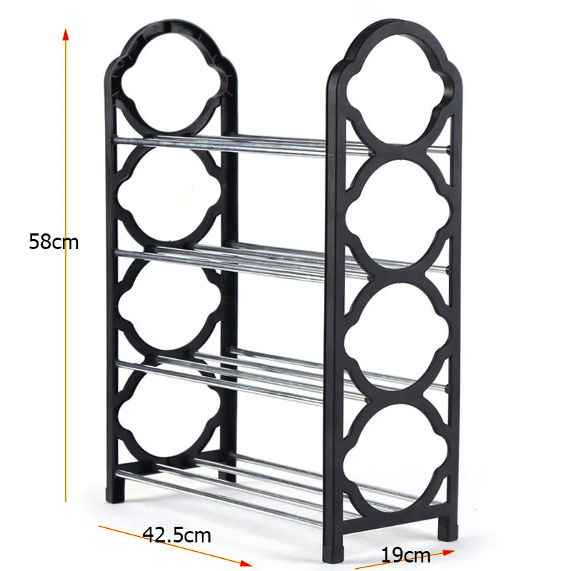 

Shoe Cabinets Simple Multilayer ShoeRack Aluminum Metal Shoe Cupboards Easy To Install Storage Rack Furniture For Home