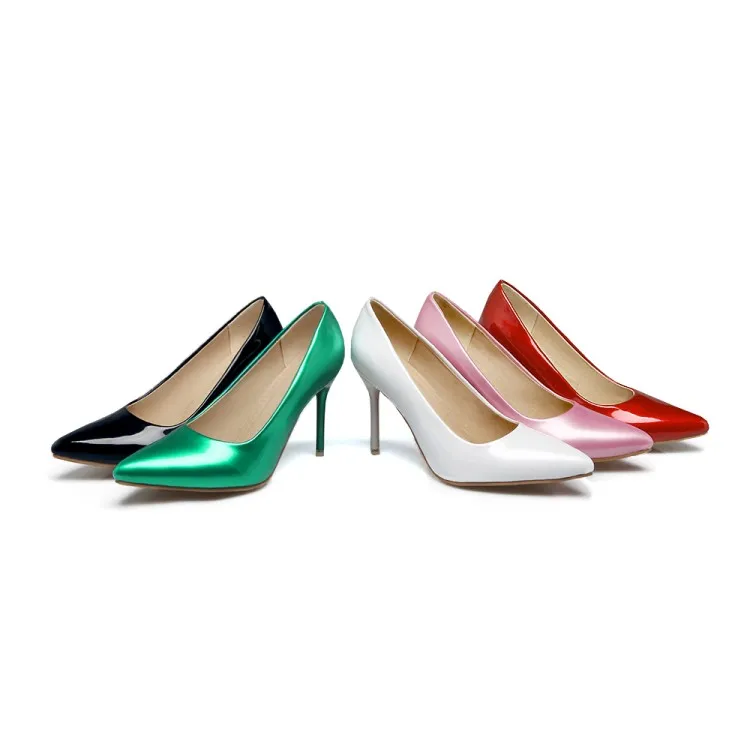 Женские туфли на высоком каблуке большого размера женские тонком с острым