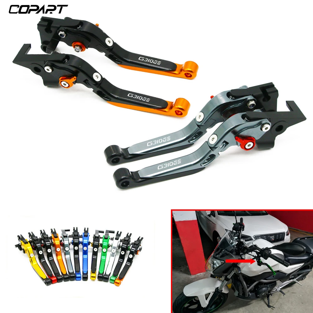 

Motorcycle CNC Adjustable Folding Extendable Brake Clutch Levers Handlebar Grips For BMW G310GS G 310GS G310 GS G310R 2017-2021