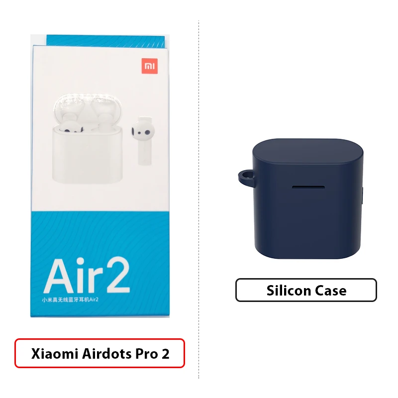 Add Dark Blue Case Новые Xiao mi Airdots Pro 2 mi True беспроводные наушники 2 TWS наушники Air 2 LHDC управление двойным mi C ENC Airdots Pro 1 - Цвет: Add Dark Blue Case