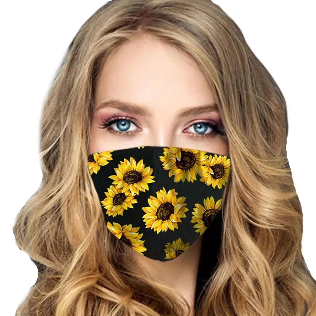 Хлопковая многоразовая маска для лица Модные дышащие наружные маски защиты от