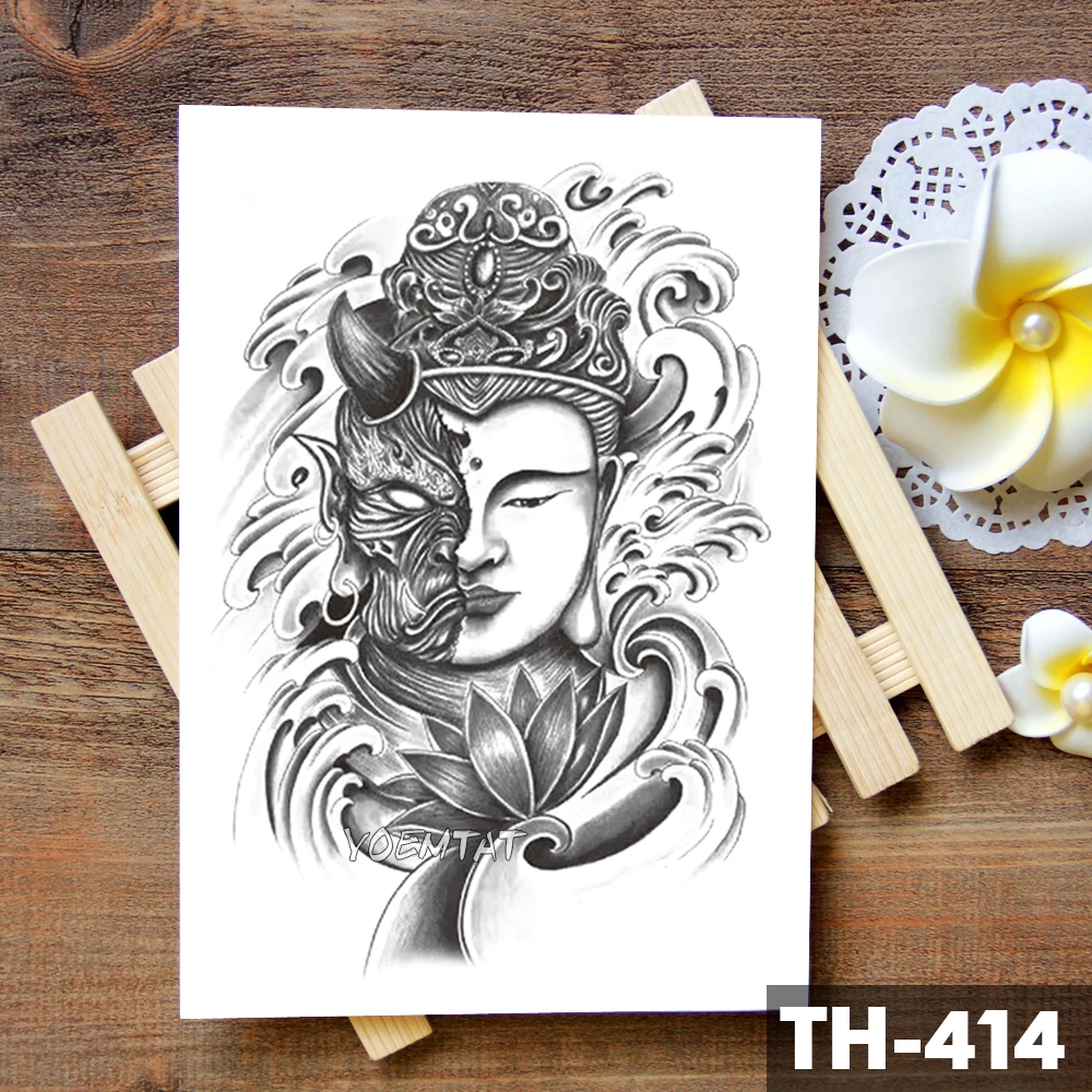 Водостойкая Временная тату наклейка с изображением боди арта|Временные тату| |