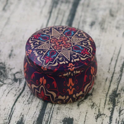 Рождественская круглая железная конфета шоколад десерт Подарочная коробка