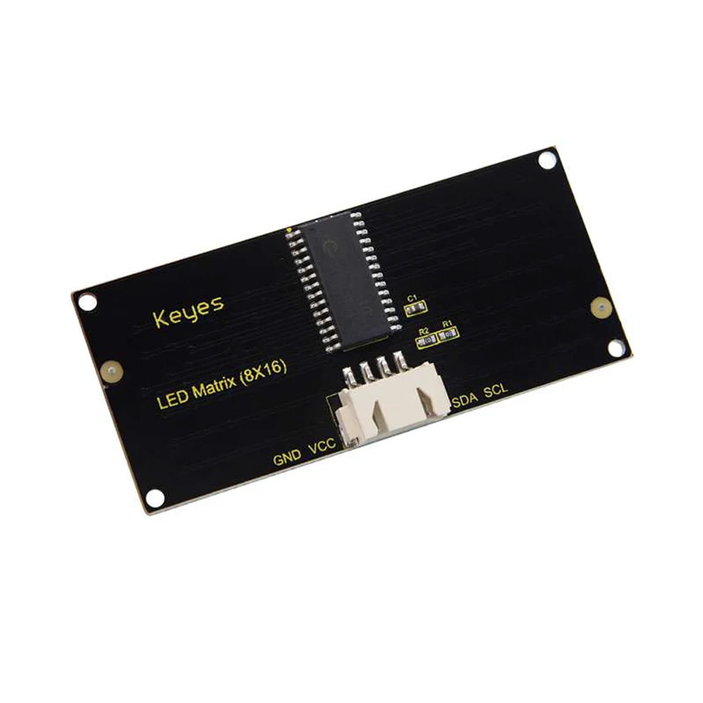 Светодиодная матричная панель Keyes 8*16 128LED s I2C для связи 3 3-5 В чип AIP1640 со