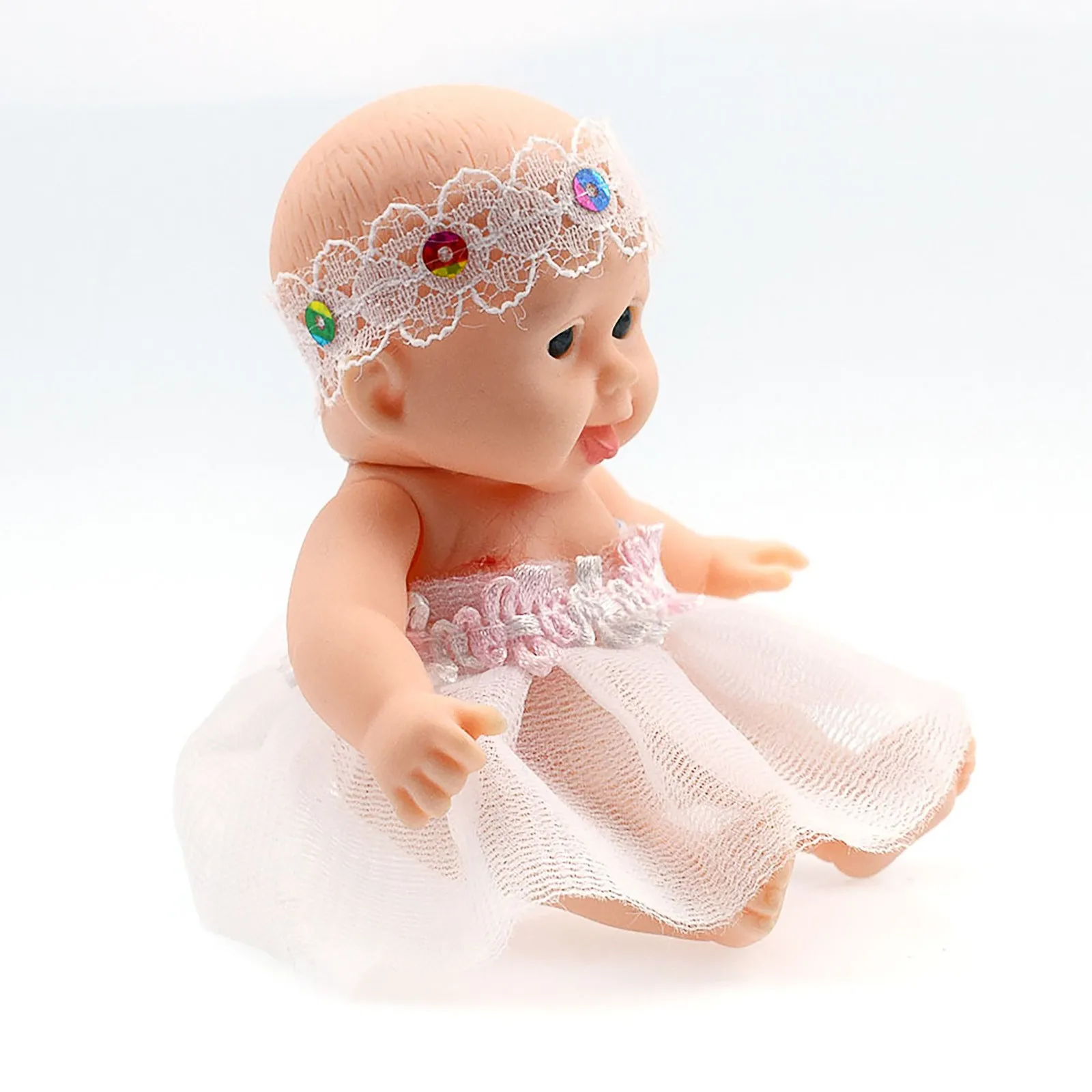

Baby Doll Creative Puzzle Soothing Cute Doll Transparent Christmas Gift Toy Software Christmas Present Novelty Funny Toys Gifts