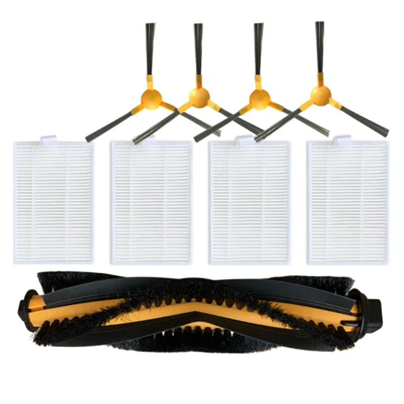 Vacuum Cleaners Parts Accessories For MOOSOO Robot RT30 RT40 RT50 Main Brush HEPA Filter Side Kit Accessory Set | Бытовая техника