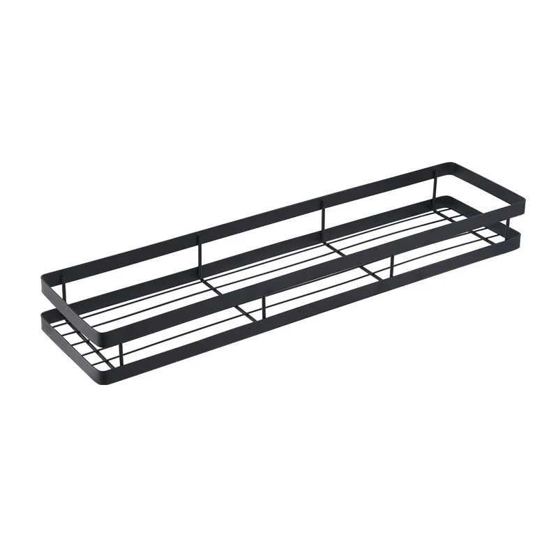 

Kitchen Shelf Storage Holder Wall-Free Seasoning Rack Perforated Spice Rack Bathroom Storage Organizer Kitchen Storage Supplies