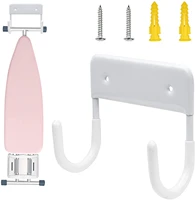 1pc Ironing Board Holder Racker Wall Hanging Ironing Hook Hanger Door Holders Home Table Storage For Laundry Rooms Organizer