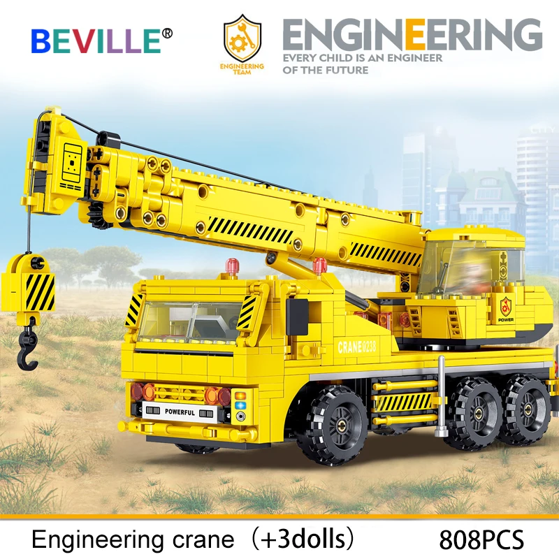 808 шт. Строительство подъемный кран строительные блоки для автомобилей городских